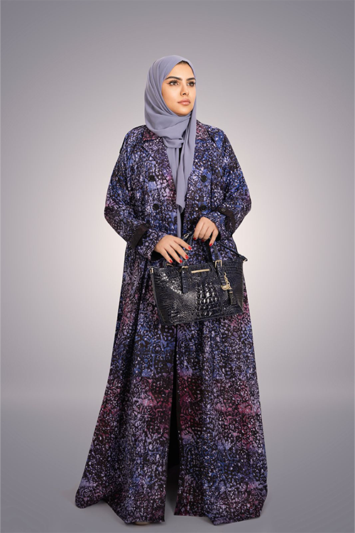Artboard 9 Layla Midnight Floral Abaya - Image 1